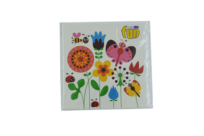 Fun Flowers Bees and Butterflies Card