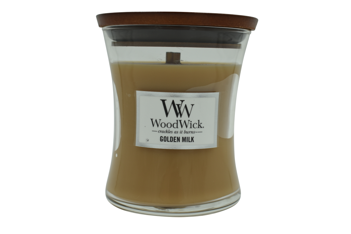 Woodwick Golden Milk Candle - Medium