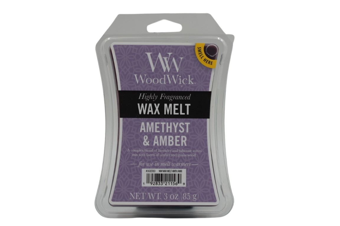 Woodwick Wax Melt - Amethyst and Amber