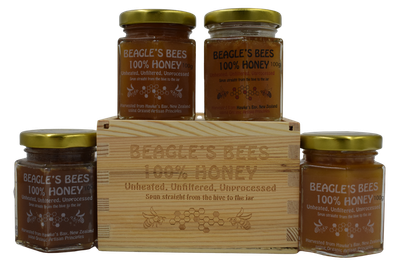 Beagle&#039;s Bees Gift Pack - 4 x 100g Honeys