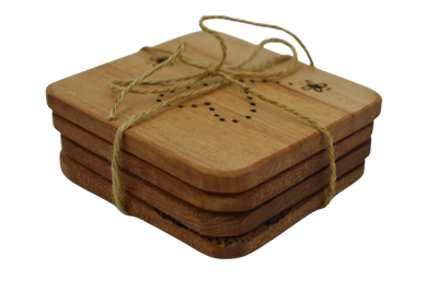 Wooden Coasters - Set of Four