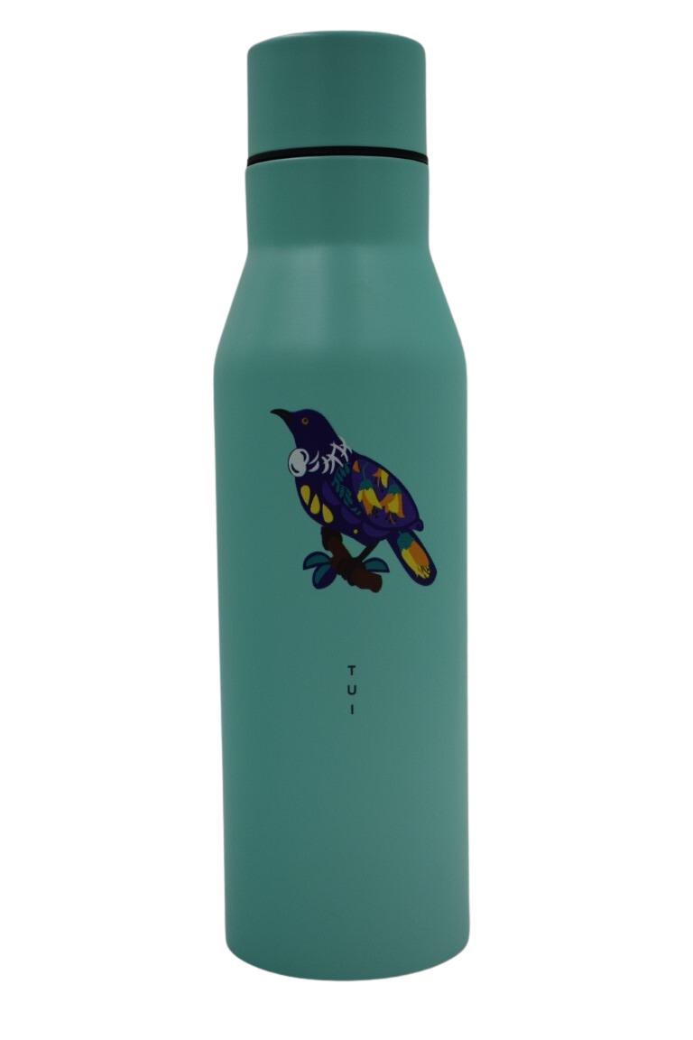 Metal Drink Bottle Designer Birds - Tui