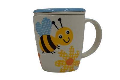 Bee Infuser Blue Mug