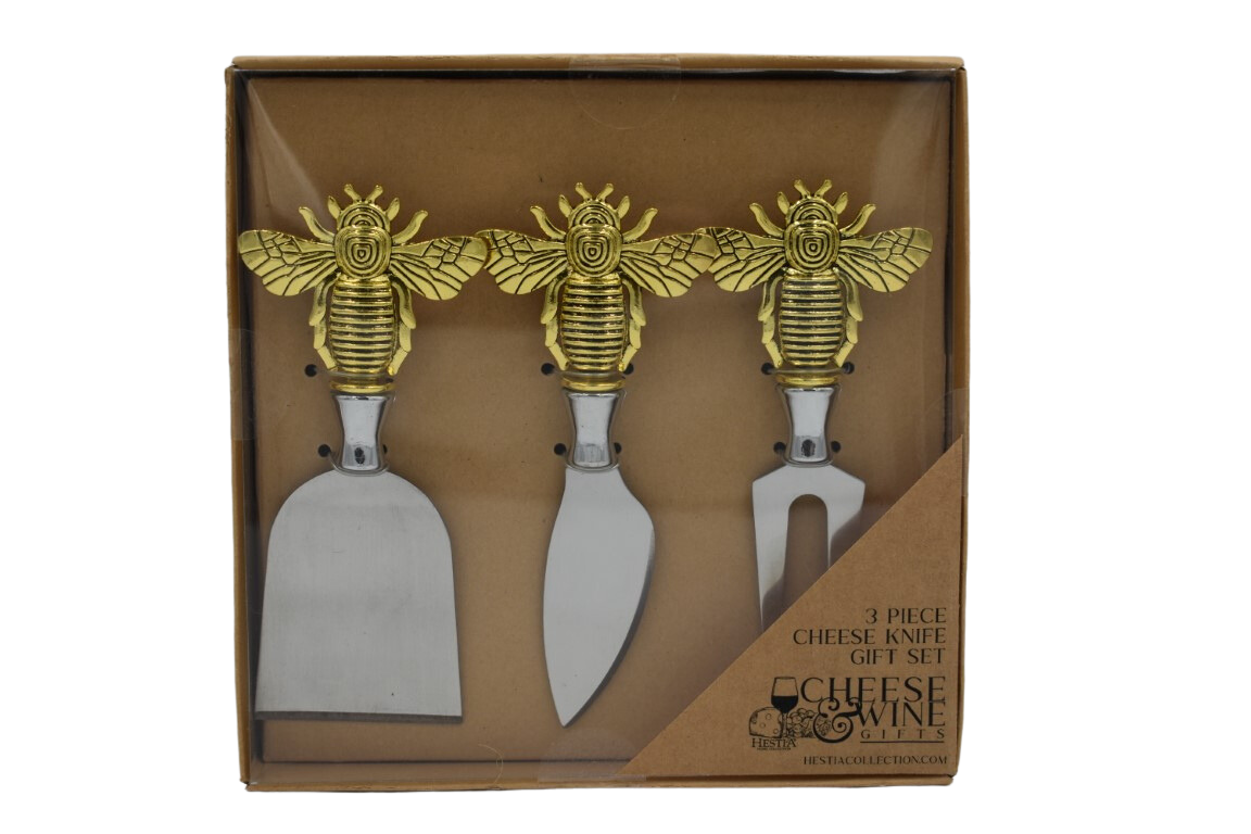 3piece Bee Cheese Knife Gift Set