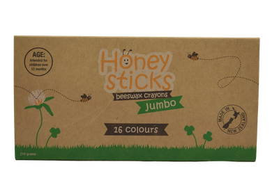 Honeysticks - Beeswax Crayons Jumbo 16 pk