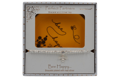 Equilibrium Perfect Partners Bee Bracelet with Tray