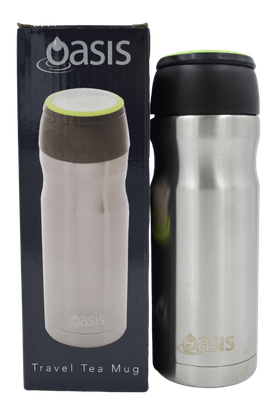 Oasis Stainless Steel Travel Mug with Tea Infuser