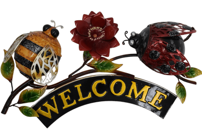 Welcome Sign - Bee and Ladybird