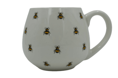 All Over Bee Print Rounded Mug