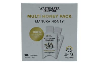 Waitemata Honey Manuka Honey UMF6+ Snap Pack - Box of 10