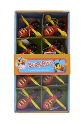 Buzzy Bee Decorations set of 8