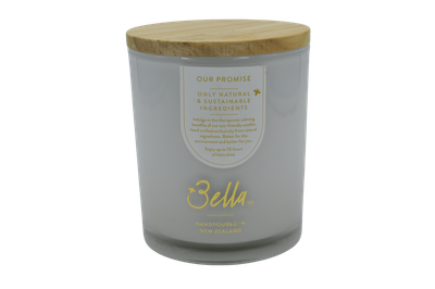 Bella NZ Manuka Beeswax Candle - Vanilla Caramel - White Jar