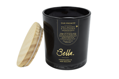 Bella NZ Manuka Beeswax Candle - Manuka - Black Jar