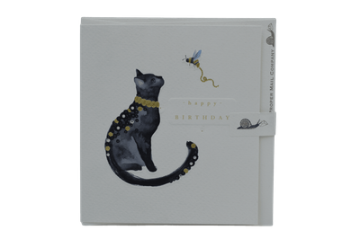 Cat and Bee  Birthday Card