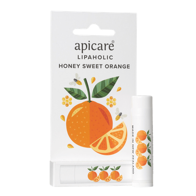 Apicare Lipaholic Honey Sweet Orange Lip Balm 4.5g