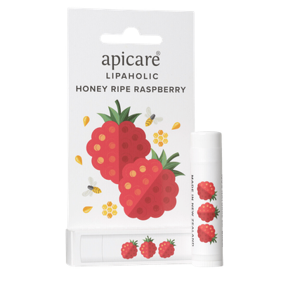 Apicare Lipaholic Honey Ripe Raspberry Lip Balm 4.5g