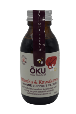 Oku Manuka and Kawakawa Immune Support Elixir 100ml