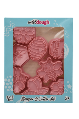 Wild Dough Stamper and Cutter Set - Bees