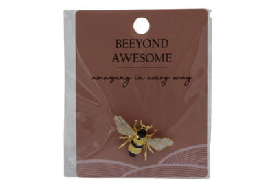 Beeyond Awesome Bee Memento Pin 2cm