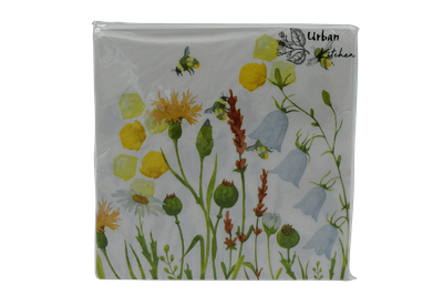 Bee Meadow Napkins Yellow