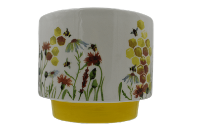 Bee Meadow Planter Yellow 15cm