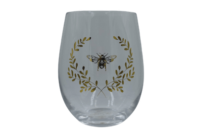 Elegant Bee 4pk Crystal Tumbler