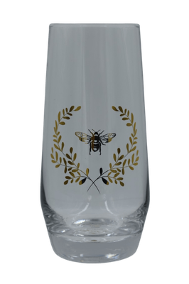 Elegant Bee 4pk Crystal Highball Tumbler