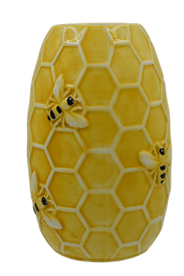 Bee Hive Vase Yellow 17cm