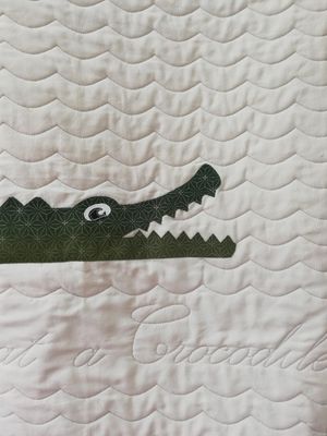 Never Smile at a Crocodile Quilt (Free shipping)