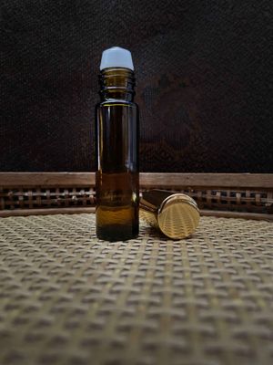 Roll On Amber Glass Bottle with Gold Lid 10ml