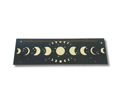 Moonphase Rectangular Wooden Oracle Card Holder