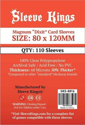 Sleeve Kings Board Game Sleeves Magnum &quot;Dixit&quot; (80mm x 120mm) (110 Sleeves Per Pack)