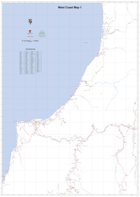 West Coast 1 A0 Wall Map