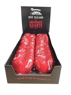 Red Foil Milk Chocolate Heart 25g