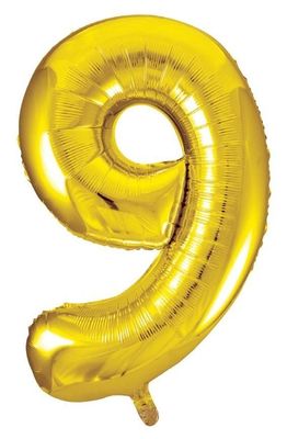 Giant Foil Number 9 - Gold