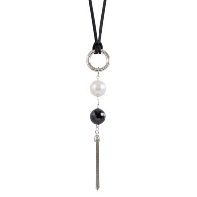 Hooplah Pearl Tassel Necklace