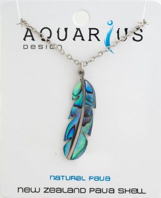 Paua Feather Necklace