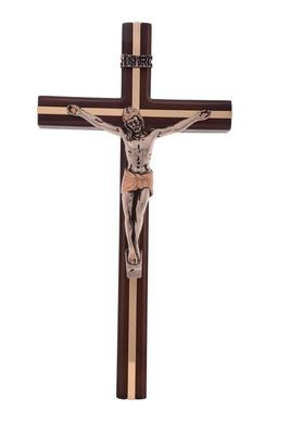 Crucifix Wooden Cross - 25cm