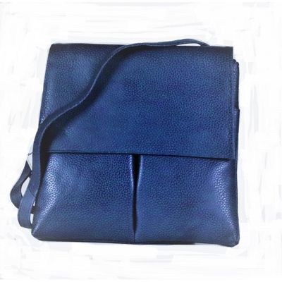 Baron Verona Leather Handbag - Navy