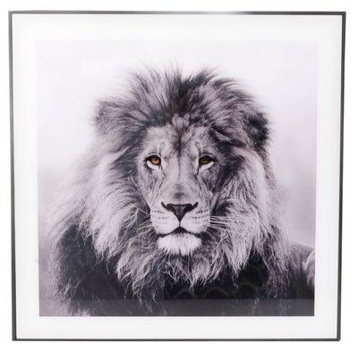 50cm Lion Art Glass Portrait