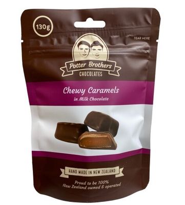Chewy Caramels in Milk Chocolate