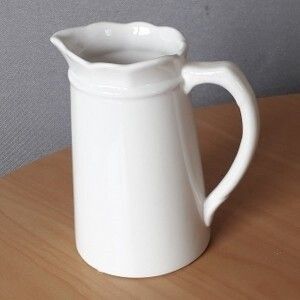 White Tall Tapered Jug Sml 14cm