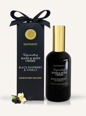 Surmanti Hand &amp; Body Creme - Black Raspberry &amp; Vanilla
