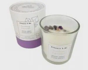 Amethyst Woodwick Candle 400g - Lavender