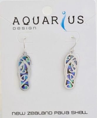 Paua Jandal Filigree Earring