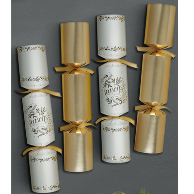 Gold Christmas Crackers 10Pkt