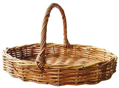 Oval Cane Vege Basket - Small