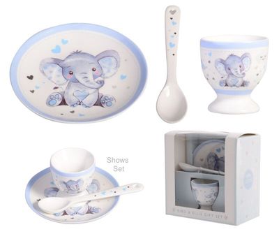 Baby Elephant Egg Cup Set - Assorted Colours