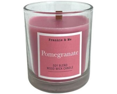 Soy Blend Woodwick Candle 210g - Pomegranate
