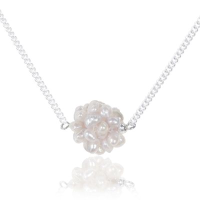 Mere Cluster Necklace - White